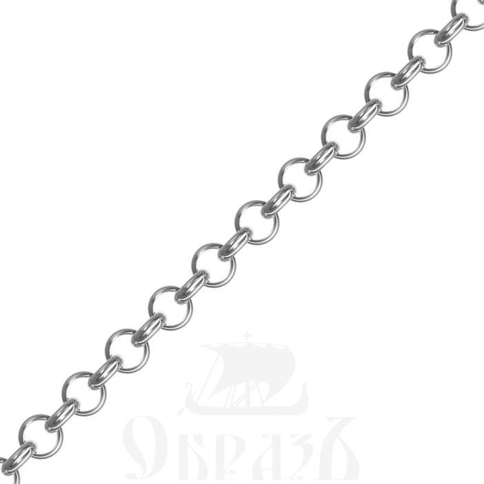 цепь для очков "тонда" (chopard, шопард) серебро 925 пробы с родиевым покрытием (арт. нх 22-1575-3 d0,50)